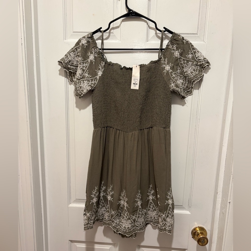 Blue Rain Textured romper